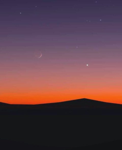 فلكية جدة : هلال شهر جمادى الأولى يُزين سماء الوطن العربي اليوم