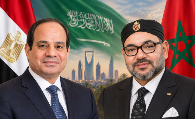 الرئيسان المصري والمغربي يهنئان القيادة باليوم الوطني الـ96