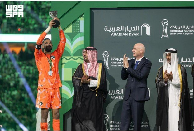 الأخضر يتوج بكأس الخليج 27 بثنائية نظيفة أمام الإمارات